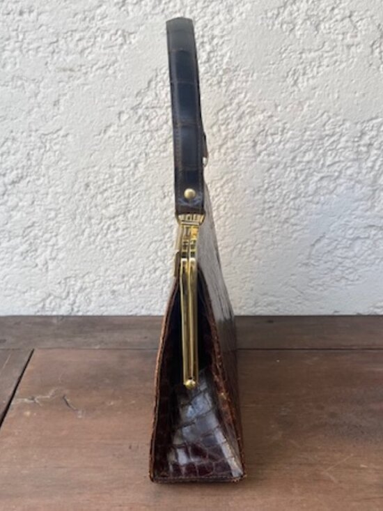 Vintage 1950s Alligator Handbag - Picture 5 of 8